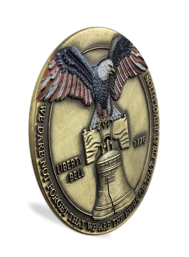 Glamtune Don't Tread on Me Military Coin US Liberty Bell Challenge Coin - Image 3